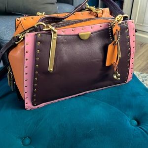 Multicolored Coach New York handbag